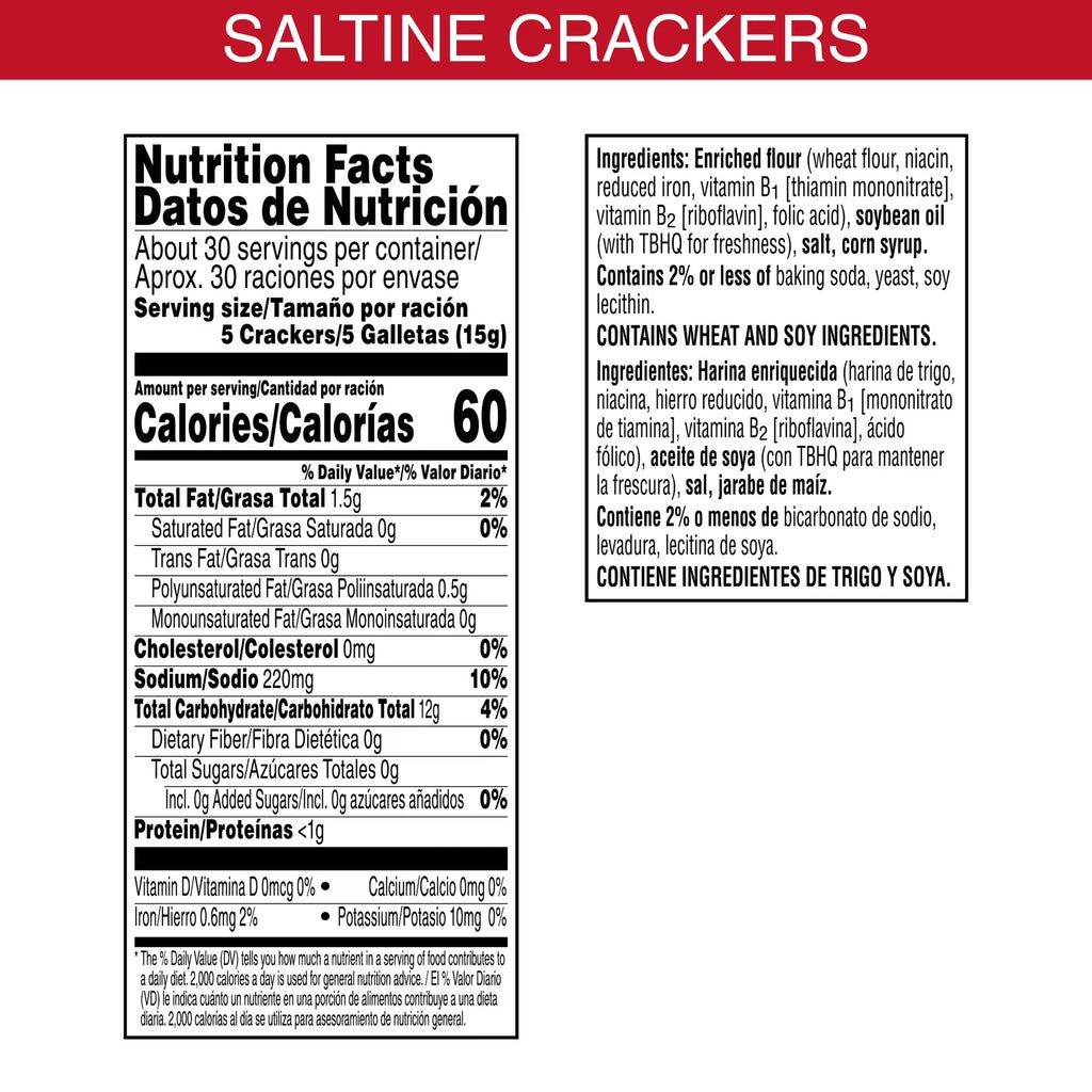 Zesta Original Saltine Crackers, Soup Crackers, 16 oz