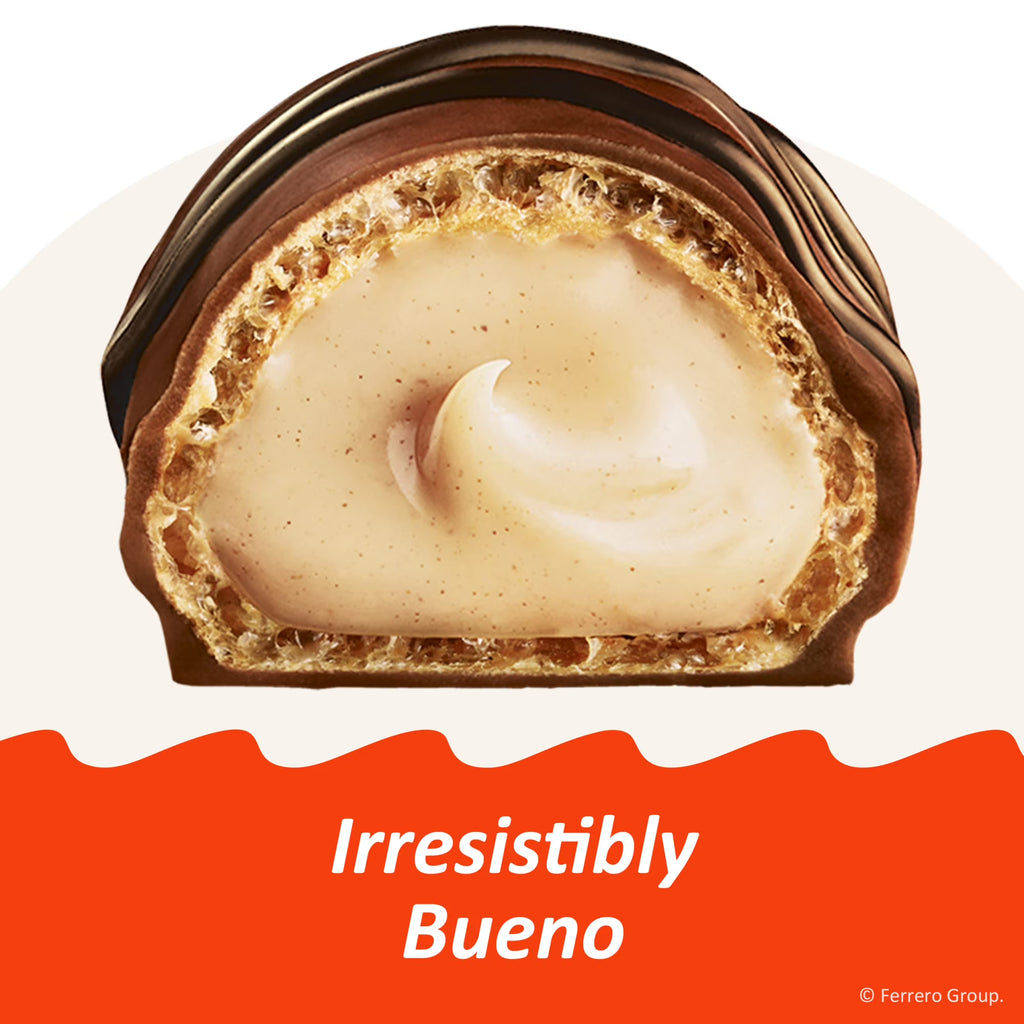 Kinder Bueno Milk Chocolate Bars, Chocolate Candy Bars with Hazelnut Filling for Game Day, Football Party Supplies, Snacks for Adults, Snack