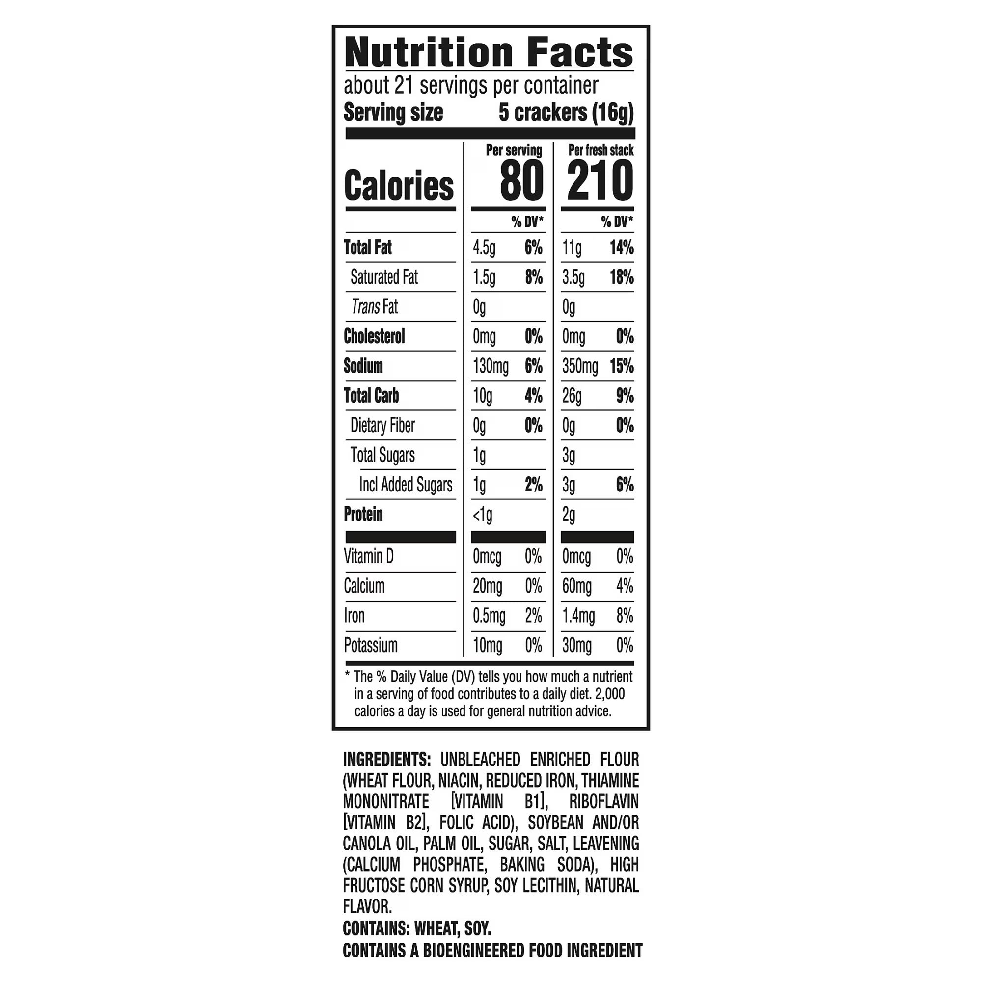 RITZ Fresh Stacks Original Crackers, Travel Snacks, 11.8 oz (8 Multi Snack Packs)
