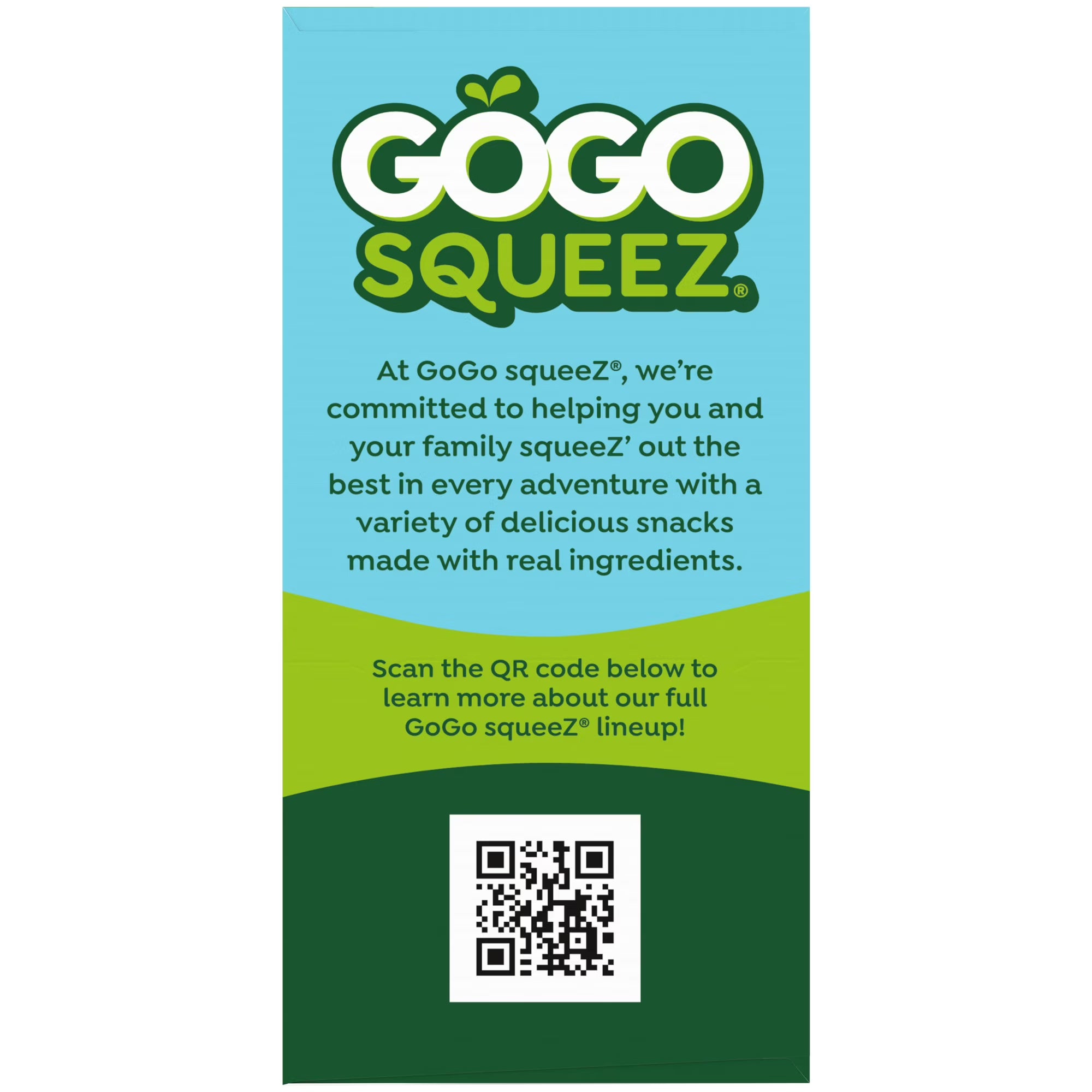 GoGo squeeZ No Sugar Added Apple Applesauce and Fruit Puree Pouches, 3.2 oz (10 Pack)