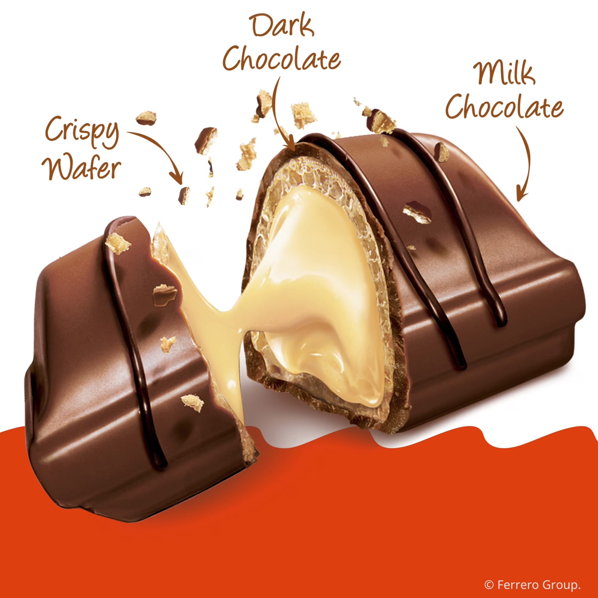 Kinder Bueno Milk Chocolate Bars, Chocolate Candy Bars with Hazelnut Filling for Game Day, Football Party Supplies, Snacks for Adults, Snack